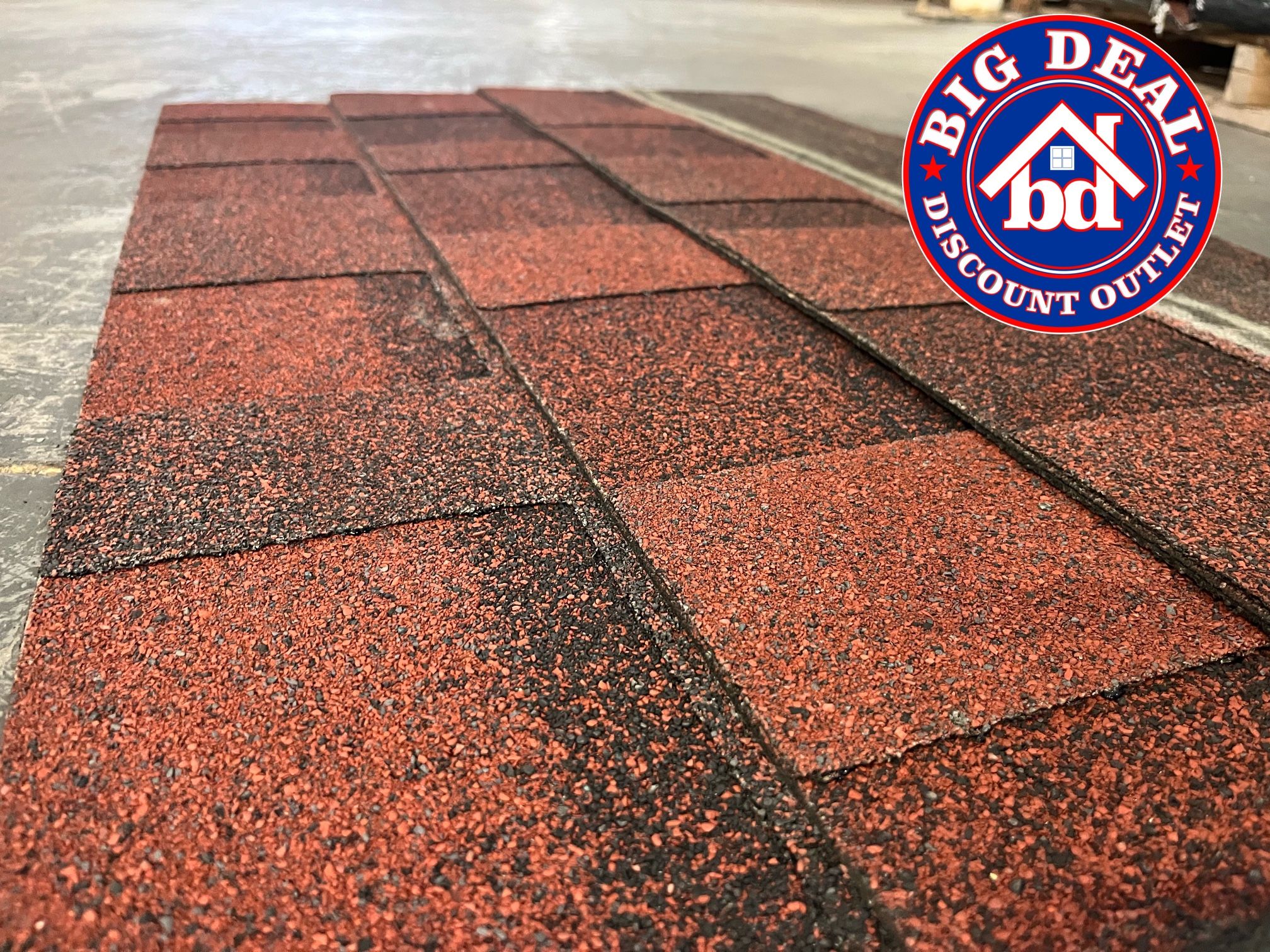 Red Architectural Shingles - $20 Per Bundle
