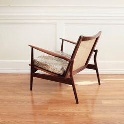 Danish Mid Century Spear Chair by Ib Kofod Larsen / MCM Danish Teak Lounge Chair