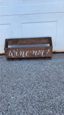 Wine holder from Hobby Lobby