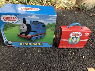 Thomas the Train bank and board books