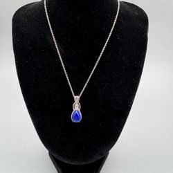 Lapis Lazuli Pendant Necklace 20”