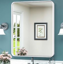 Big metal framed mirror