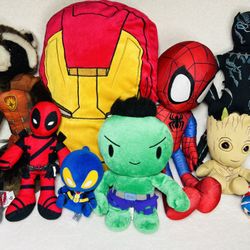 Disney Marvel Plush Toys Deadpool Hulk SpiderMan Black Panther