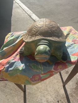 Vintage Garden Cement turtle