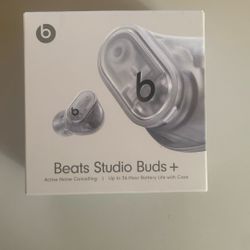 Beats - Studio Buds + True Wireless Noise Cancelling Earbuds - Transparent