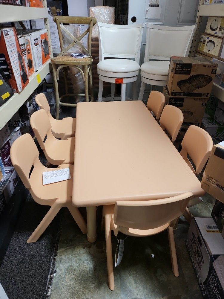 Natural Kids' Table and Chair Set