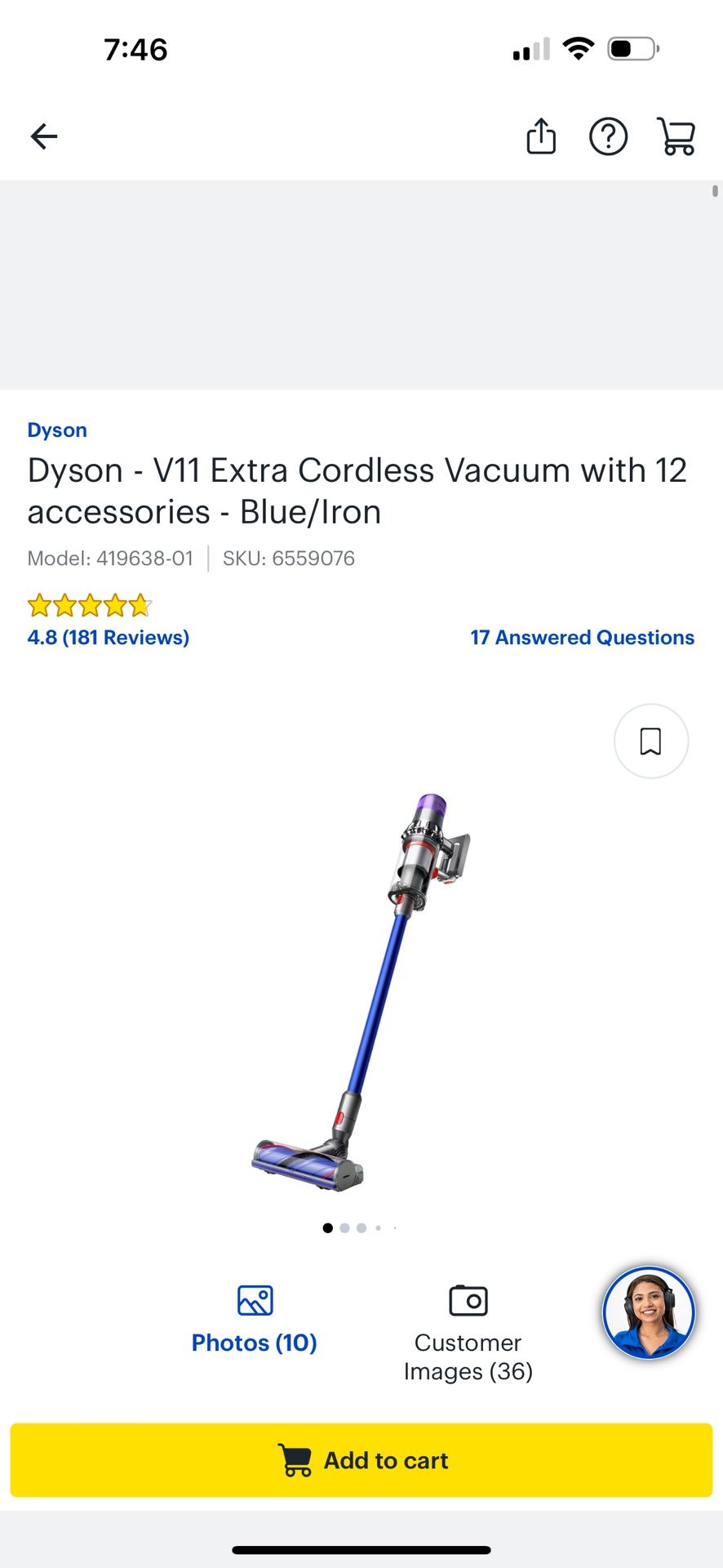 New Dyson V11 Vacuum Cordless