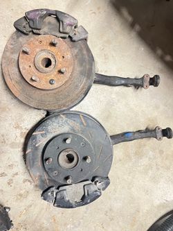 1988–1991 Honda CRX Si Front Spindles Knuckles Complete Pair OEM