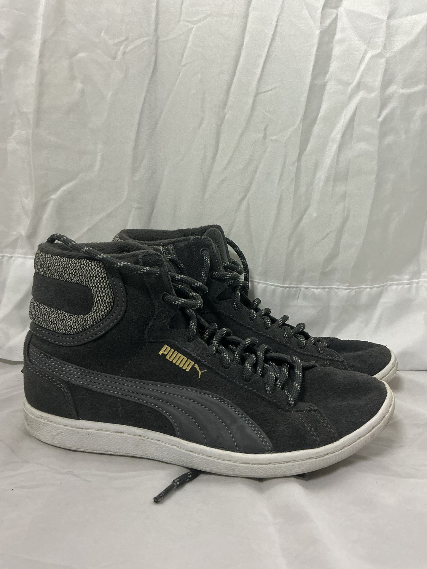 Puma Grey High Top Shoe
