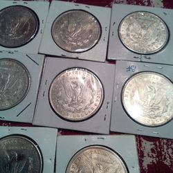 Silver dollars AU plus+