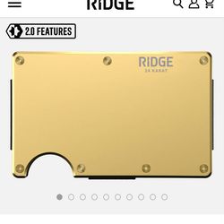 Ridge 24k Gold Colored Wallet 