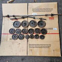 Used Workout Equipment Dumbell, Barbell, Plates