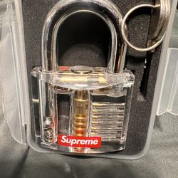 Supreme Transparent Lock With Keys.  (broken Case) 