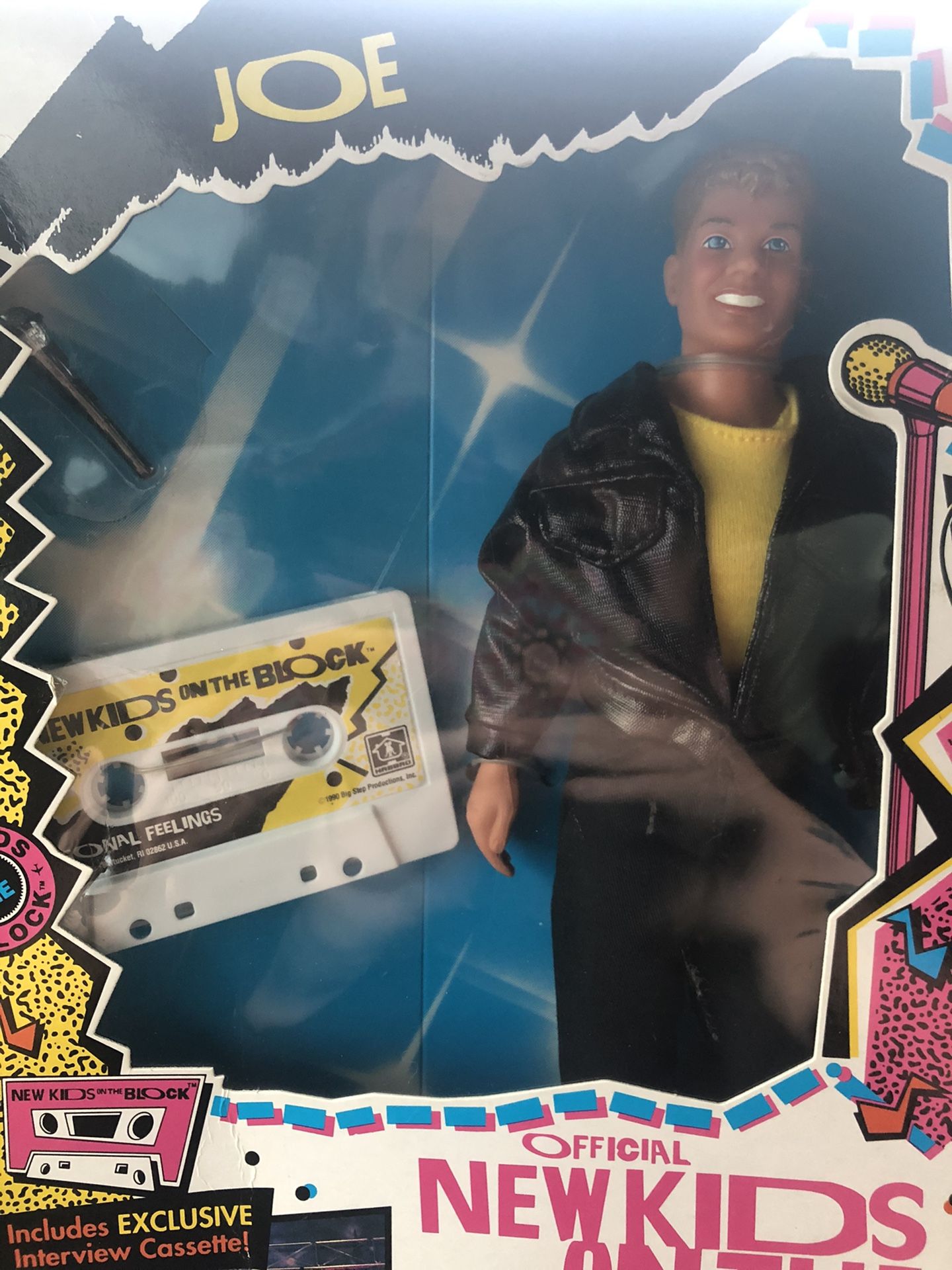 UNOPENED New Kids On The Block NKOTB Joe In Concert Doll And Tape