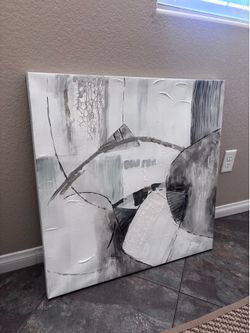Modern Abstract Canvas Art Piece