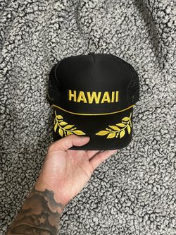 Hawaii Floral Brim Trucker SnapBack