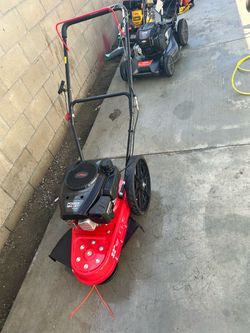 Shop PowerSmart 22 in. Gas Powered Walk Behind String Trimmer 170cc 4-Cycle with 14 in. Flat Wheels Brush Cutter for Farm Lawn Yard
