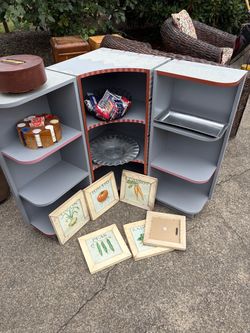 Unique Corner Shelving Unit / Display Shelf