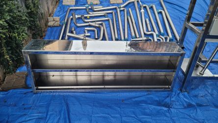 Large Heavy Duty Stainless Steel Cabinet Shelf