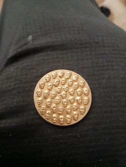 Presidents Gold-Tone Coin with Multiple Embossed Faces