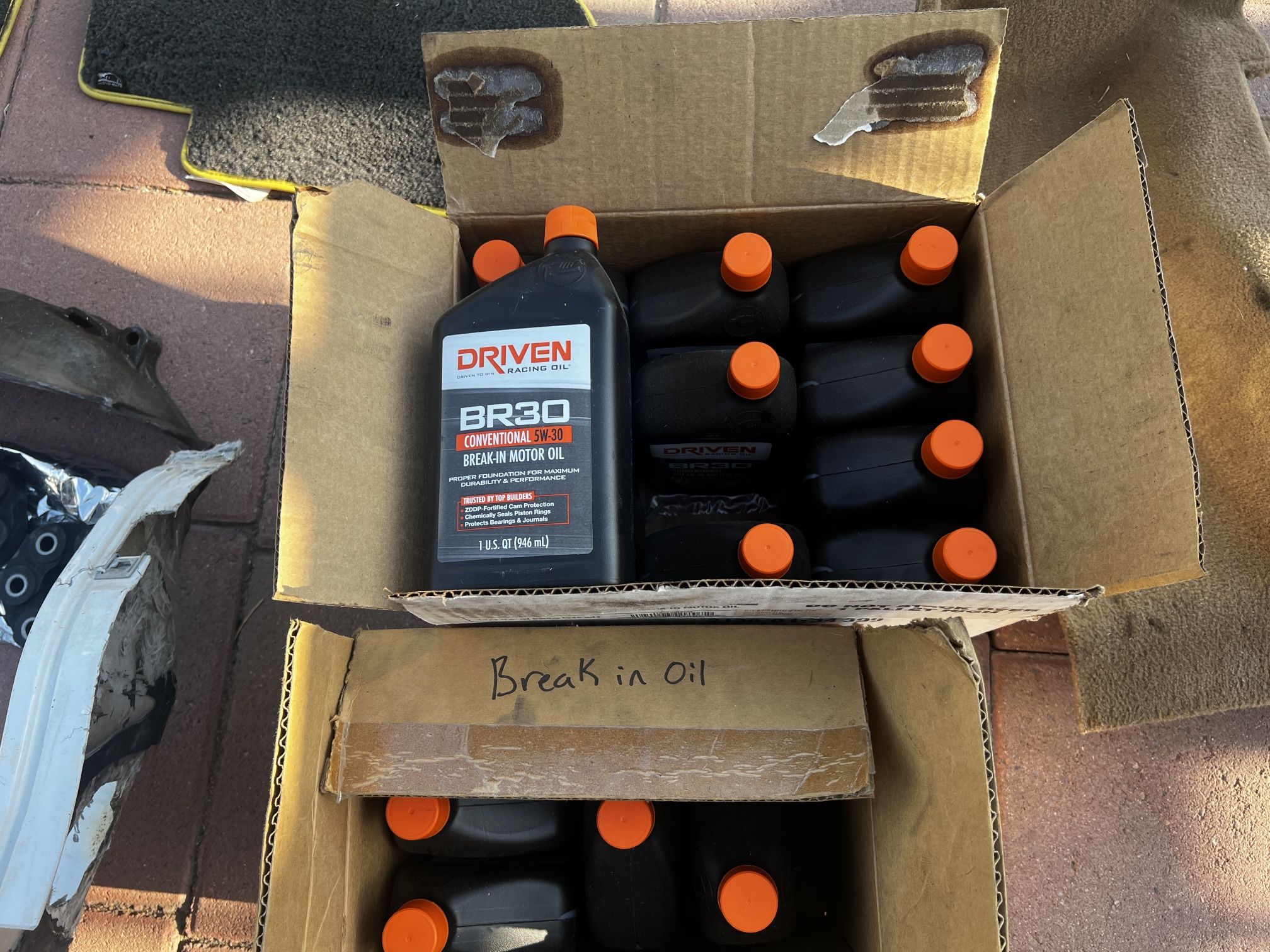 DRIVEN RACING OIL BR3O CONVENTIONAL 5W-30 BREAK-IN MOTOR OIL 18quarts