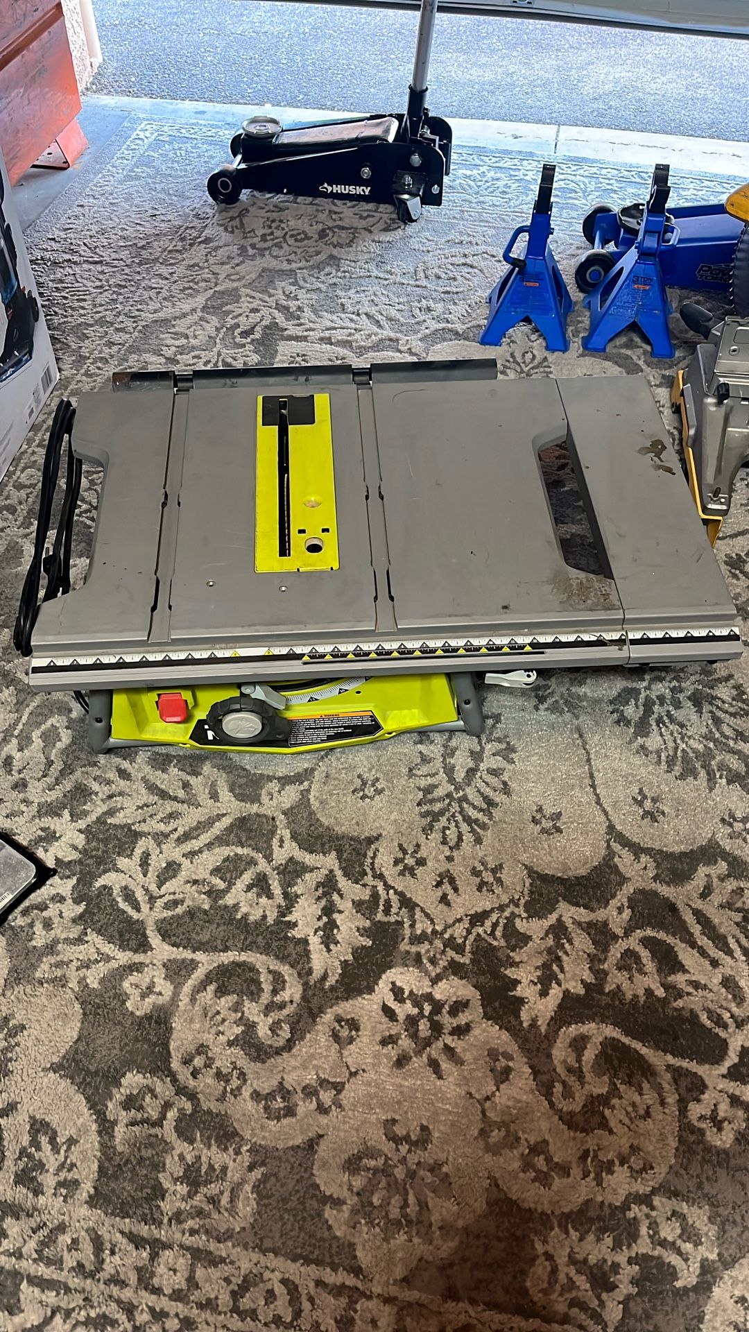 RYOBI 15 Amp 10 In Expanded Capacity Portable Corded Table Saw