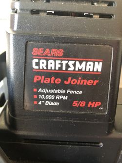 Craftsman Plate Joiner