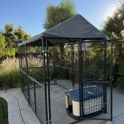 10’ X 5’ Kennel With Top Covering 