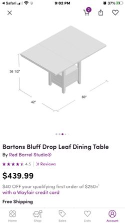 Barton’s dinning table