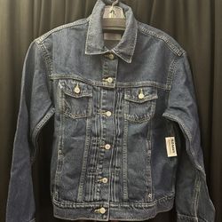 Women's New With Tag, Old Navy Classic Jean Jacket Sz L, Medium Wash