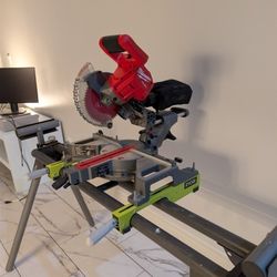 Milwaukee Miter Saw w/ Ryobi Stand