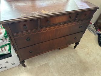 Dresser with mirror