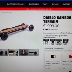 Evolve Diablo Bamboo AT $1600