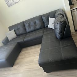 Medium Size Sectional Couch/ Plus Ottoman