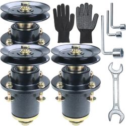 3 PACK 037-6015-50 Spindle Assembly w 033-6003-00 Pulley Replace Bad Boy Spindle