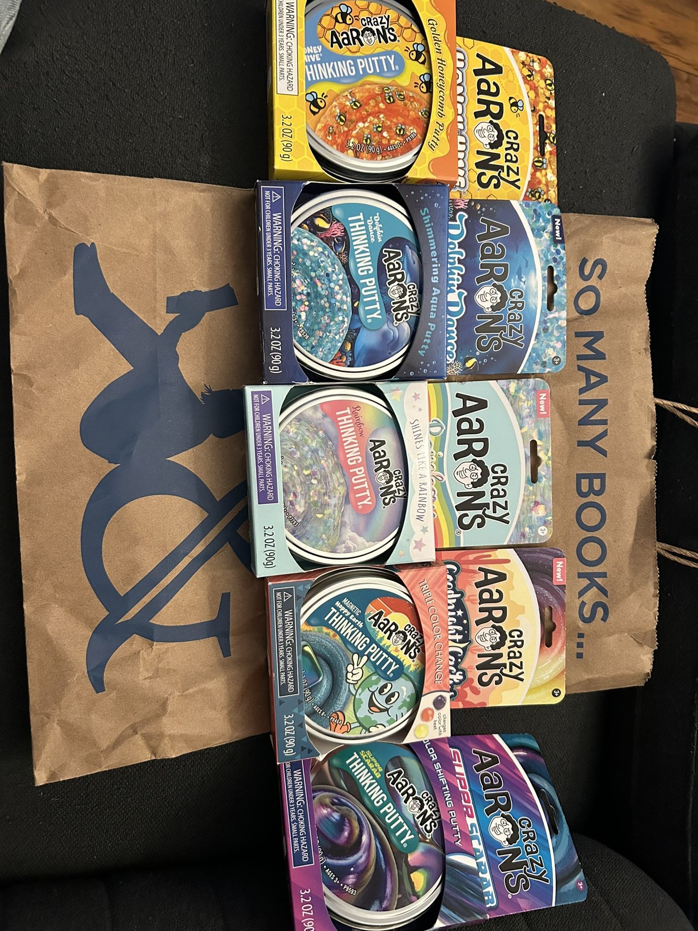 Barnes And Nobles Crazy Aaron’s Thinking Putty Slime Various Magnetic For Trade Cards Or Hot Wheels