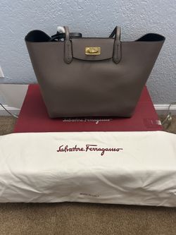 salvatore Ferragama tote with wrist bag 