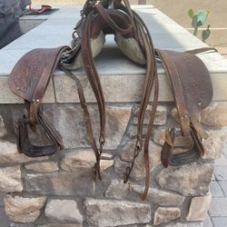 Kids Horse Saddle And Bridle 