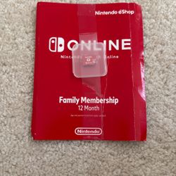 Nintendo Switch- Family Membership 12 Month 