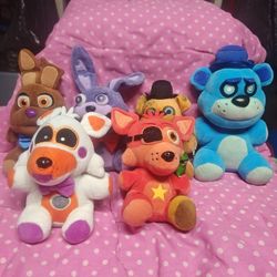 Five Nights At Freddy's Plush Toys (6 Pieces)