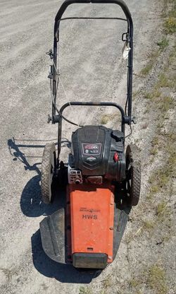 24 in. 163 cc Briggs and Stratton Gas 4-Stroke Walk Behind 3 Speed Self-Propelled Wheeled String Trimmer Field Mower