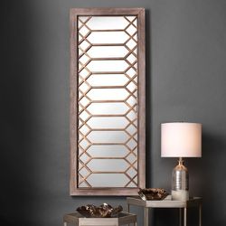 Lucille Antique Wood Mirror  
by Jamie Young Co.