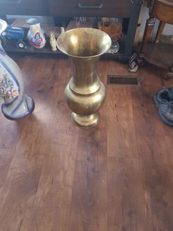 Vintage  Brass  Vases