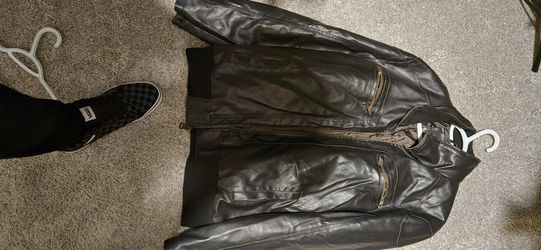 Mens Heavy Calvin Klien Leather Jacket