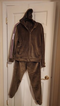 Velvet Velour Green Jogging Suit