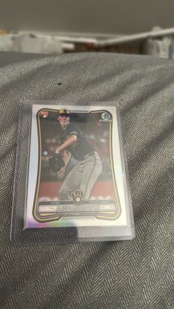 Jacob Misiorowski Bowman Chrome red rookie card