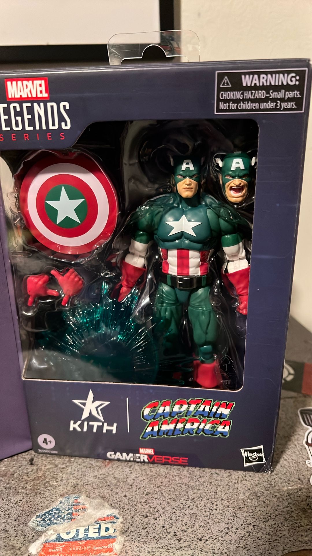 Kith X Marvel for Hasbro Legends (Captain America) Gameverse Player 2 (Green Suit) Figure