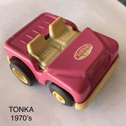 Vintage Collectible TONKA Pink Jeep Buggy Kids Toy Car From The 1970’s