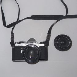Pentax ME Super 35mm SLR Film Camera w/extra lens