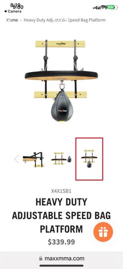 MAX MMA Heavy Duty Adjustable Speed Bag Platform (see Description)